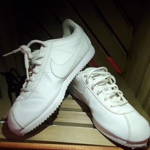 White Nike Cortez